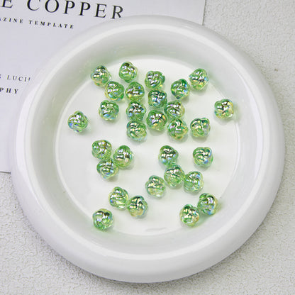 Moonlight Silver Electroplated Acrylic Beads