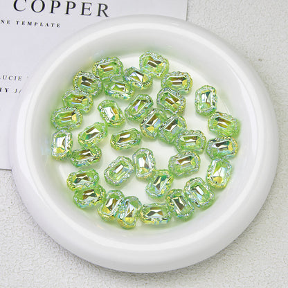 Moonlight Silver Electroplated Acrylic Beads