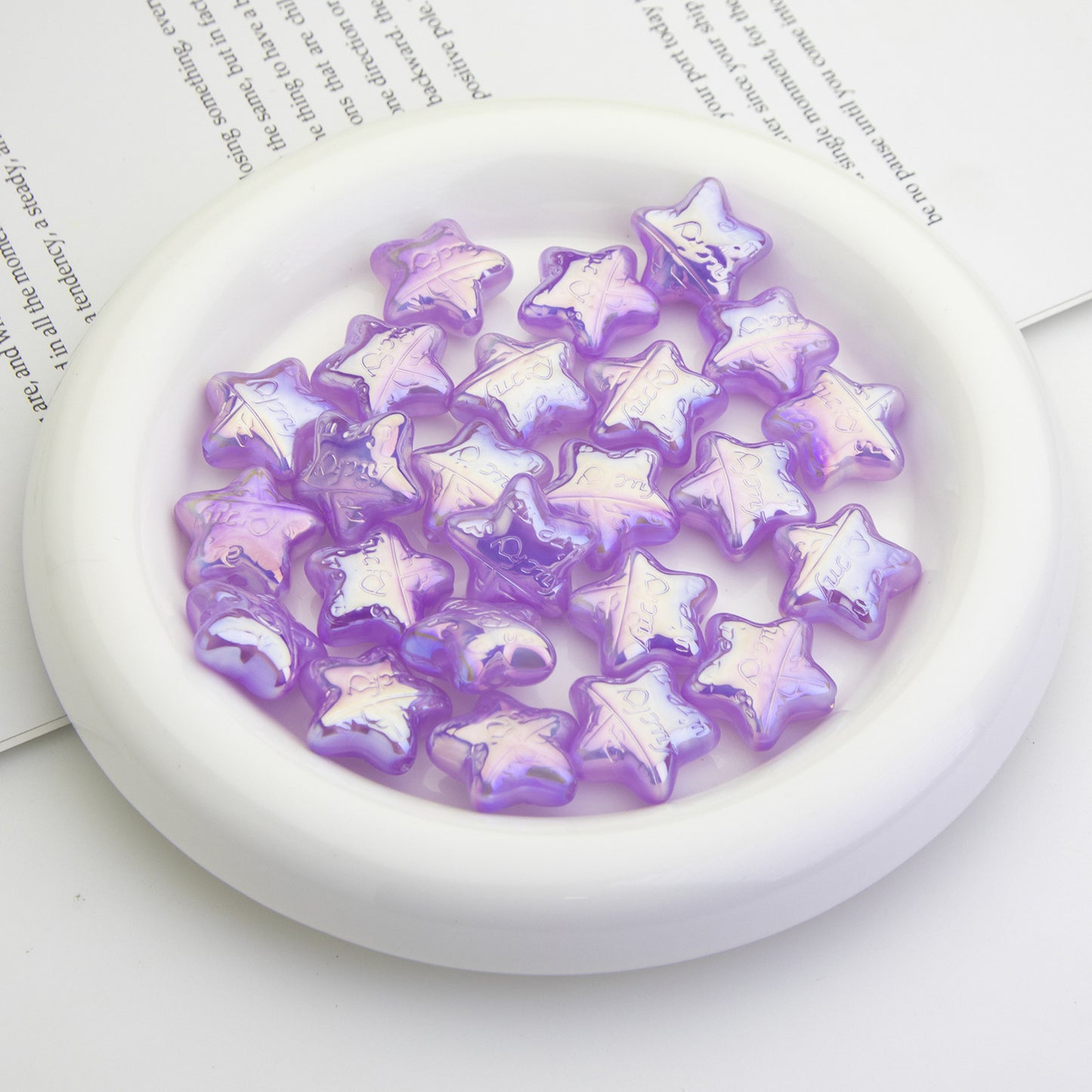 Moonlight Wish Star Acrylic Beads