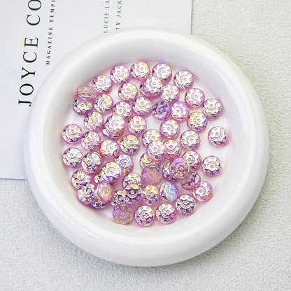 Pink Moonlight Acrylic Beads