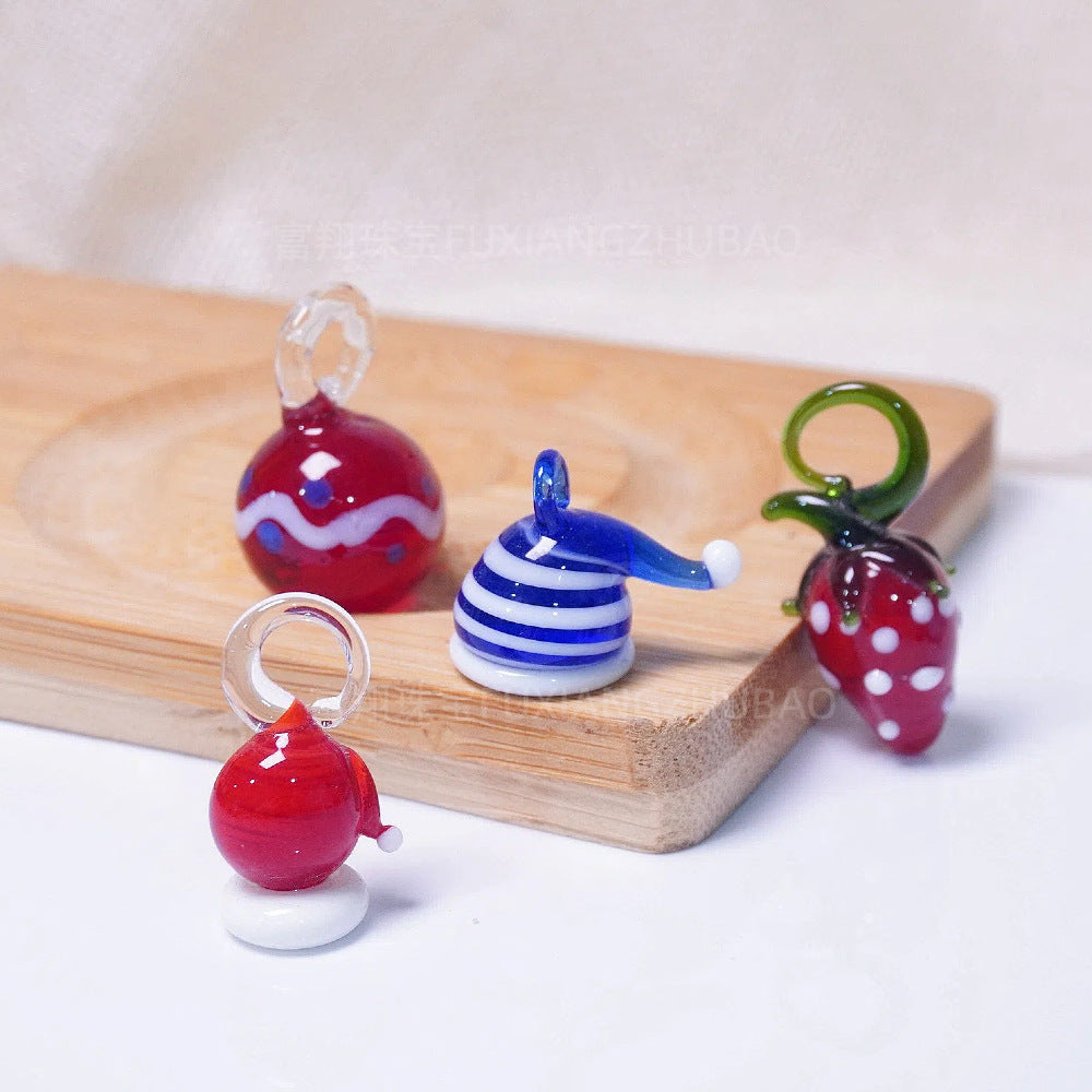 Festive Christmas Tree and Wreath Glass Beads by Acrijoy