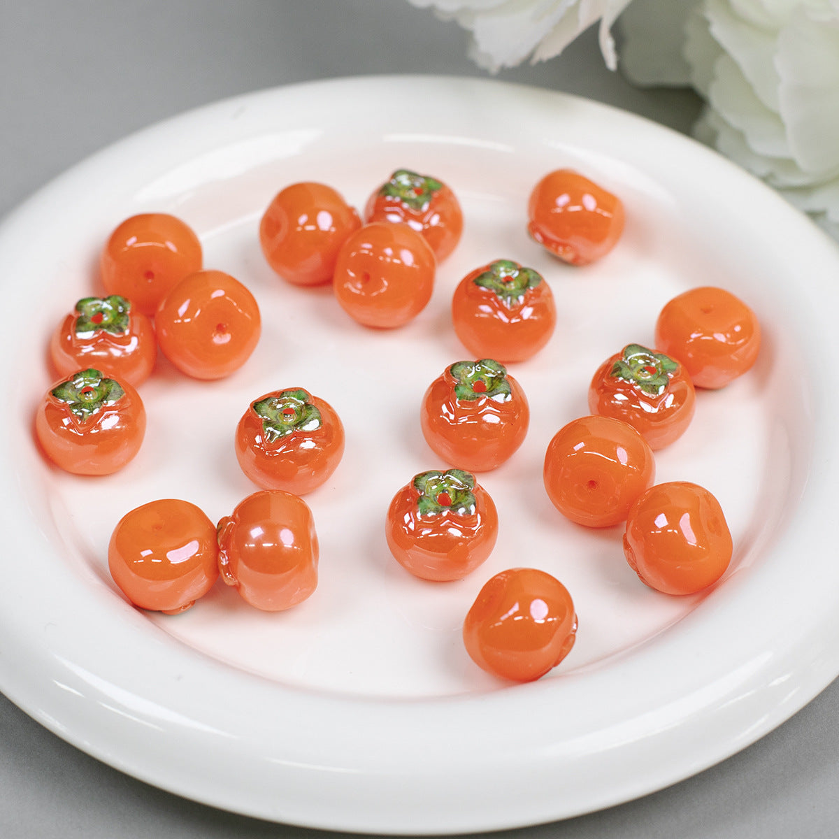 3D Moonlight Metallic Resin Apple Charms Picture color-11 10 by Acrijoy