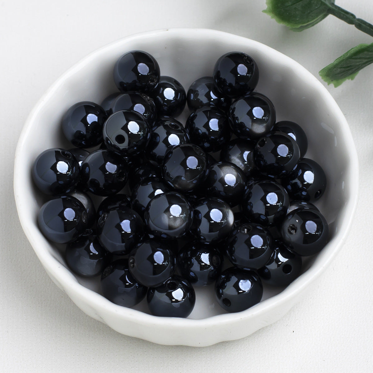 Moonlight Cat Eye Glass Beads Round Loose Picture color-17 10mm by Acrijoy