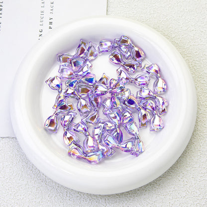 Lavender Moonlight Electroplated Acrylic Beads