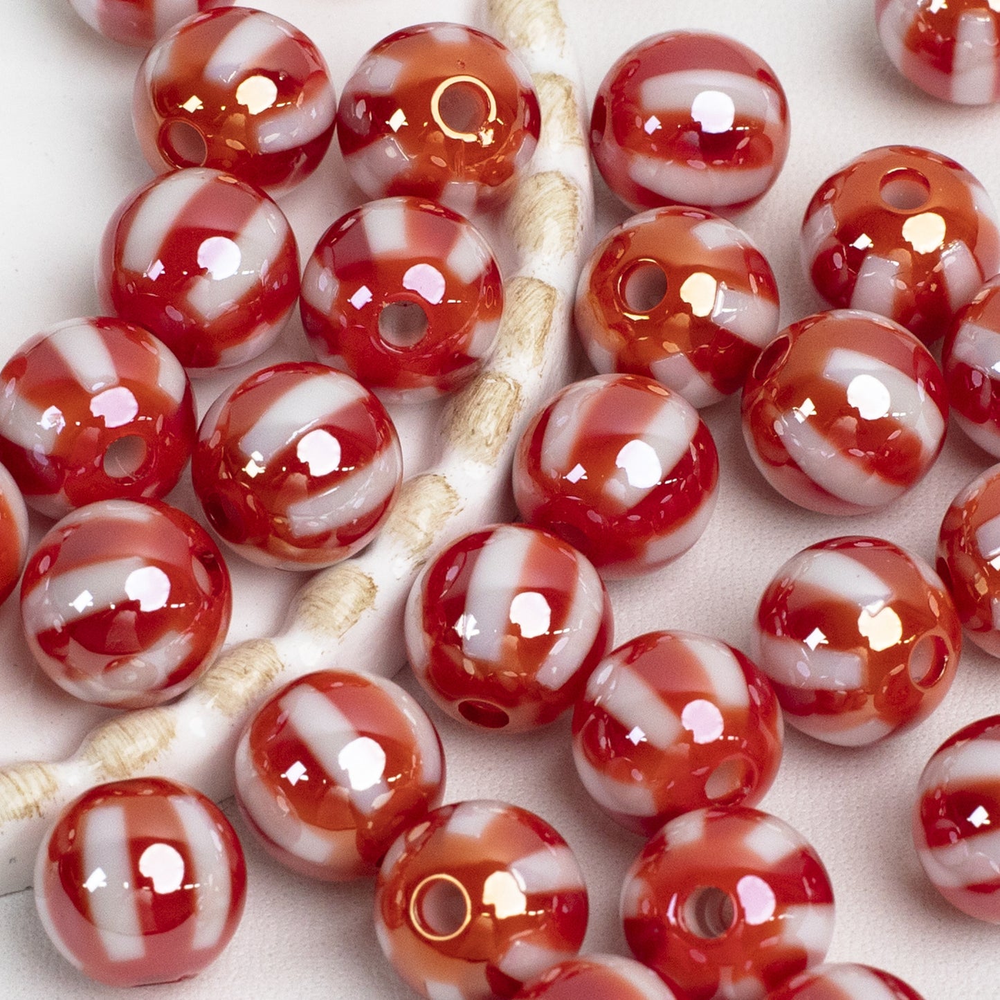 12mm Electroplated Circus Color Mix Acrylic Beads Picture color-02 12mm by Acrijoy