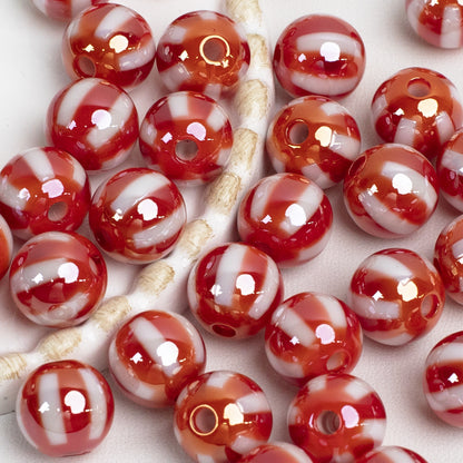 12mm Electroplated Circus Color Mix Acrylic Beads Picture color-02 12mm by Acrijoy