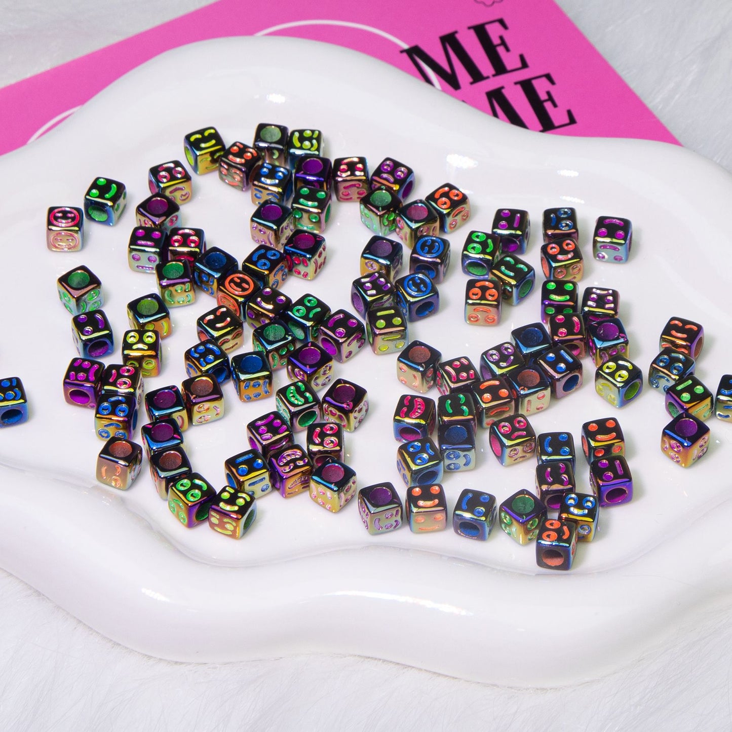 Minimalist Expression Square Beads