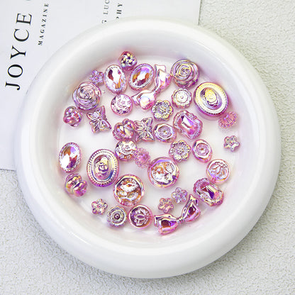 Pink Moonlight Acrylic Beads