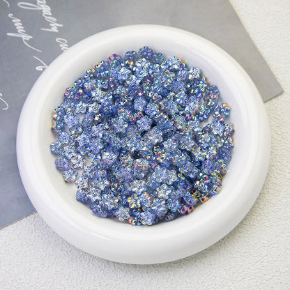 Moonlight Blue Electroplated Acrylic Beads