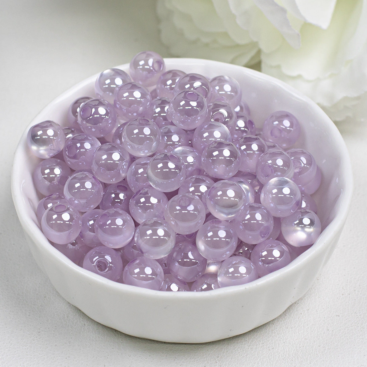 High Gloss Electroplated Moonlight Cat Eye Round Beads Picture color-20 8mm by Acrijoy
