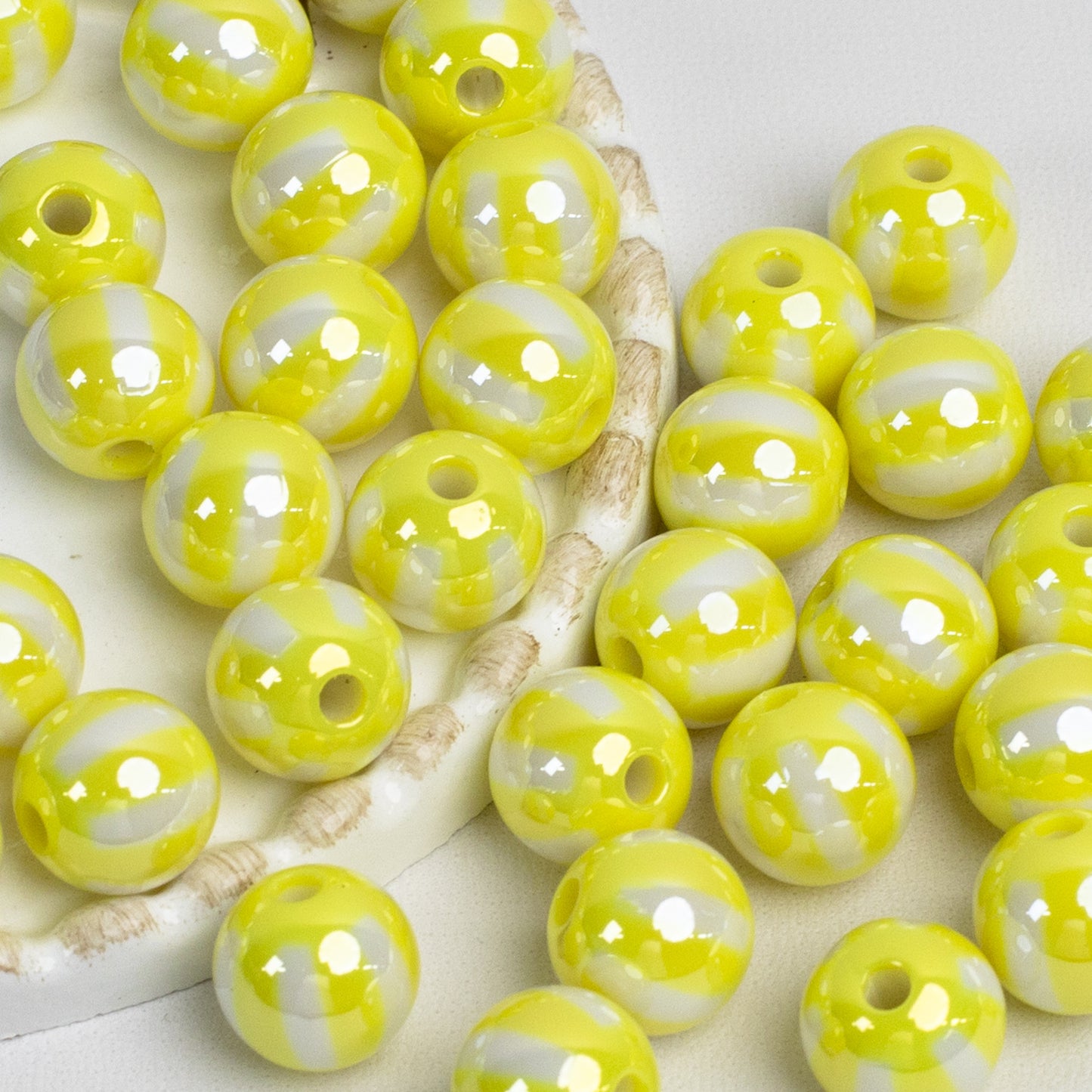 12mm Electroplated Circus Color Mix Acrylic Beads Picture color-09 12mm by Acrijoy