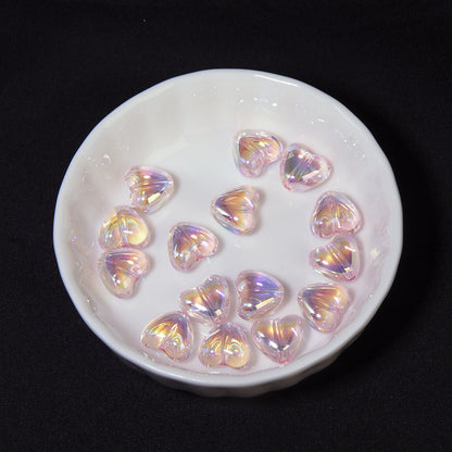 Moonlight Clear Acrylic Heart Beads