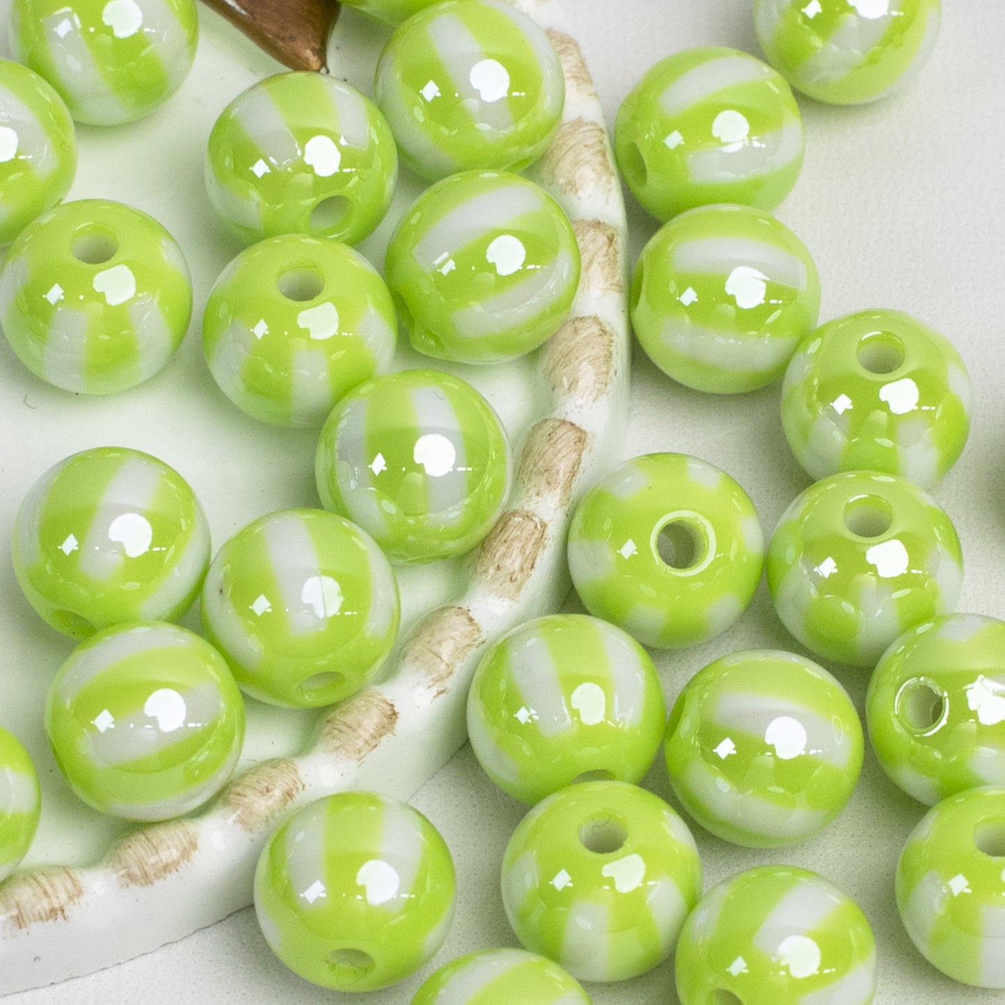 12mm Electroplated Circus Color Mix Acrylic Beads Picture color-11 12mm by Acrijoy