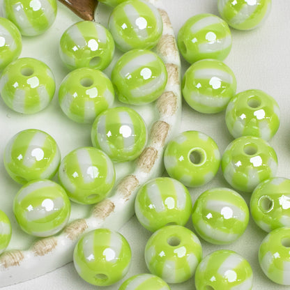 12mm Electroplated Circus Color Mix Acrylic Beads Picture color-11 12mm by Acrijoy