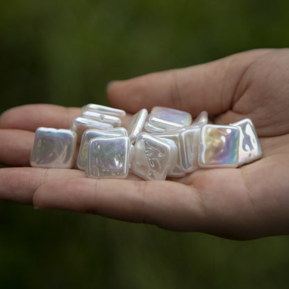 Square Moonlight Metallic Pearls