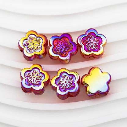 Moonlight Transparent Sakura Acrylic Beads