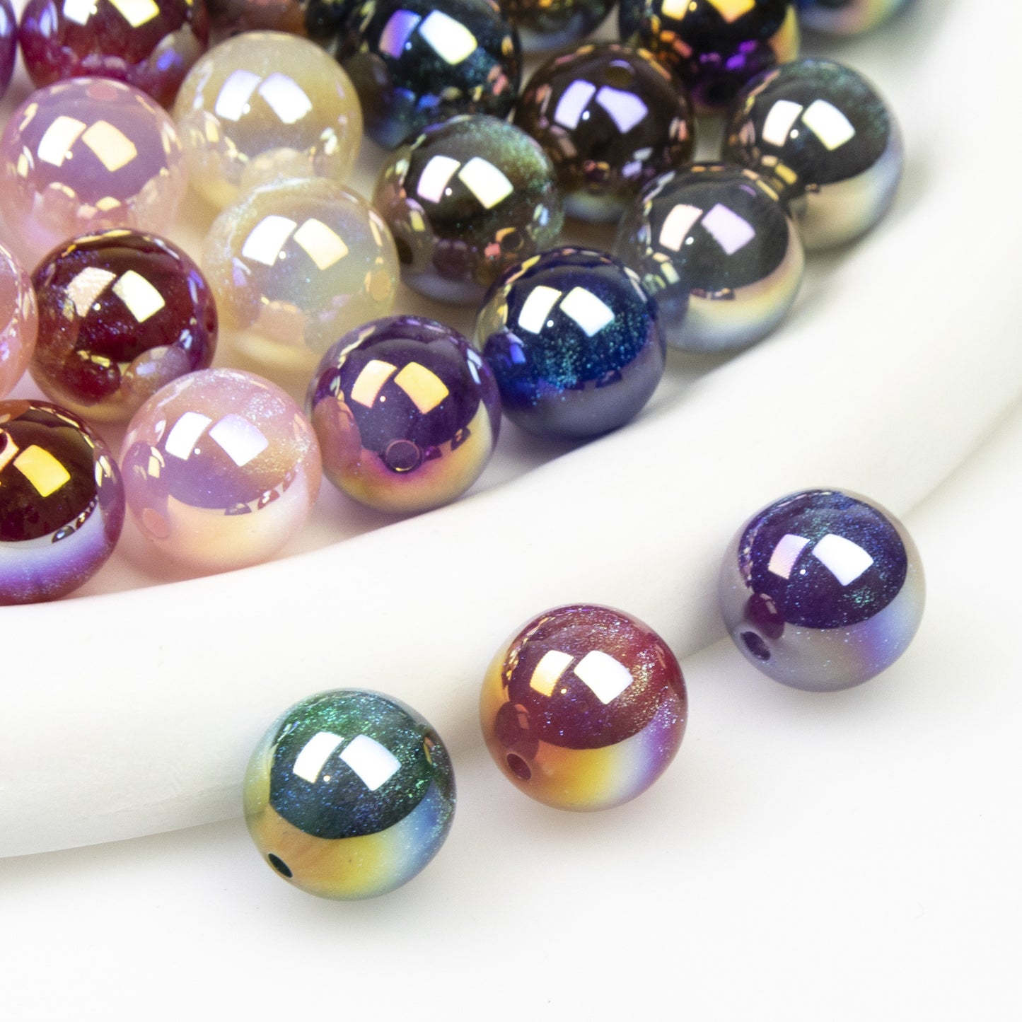 Moonlight Metallic Resin Beads
