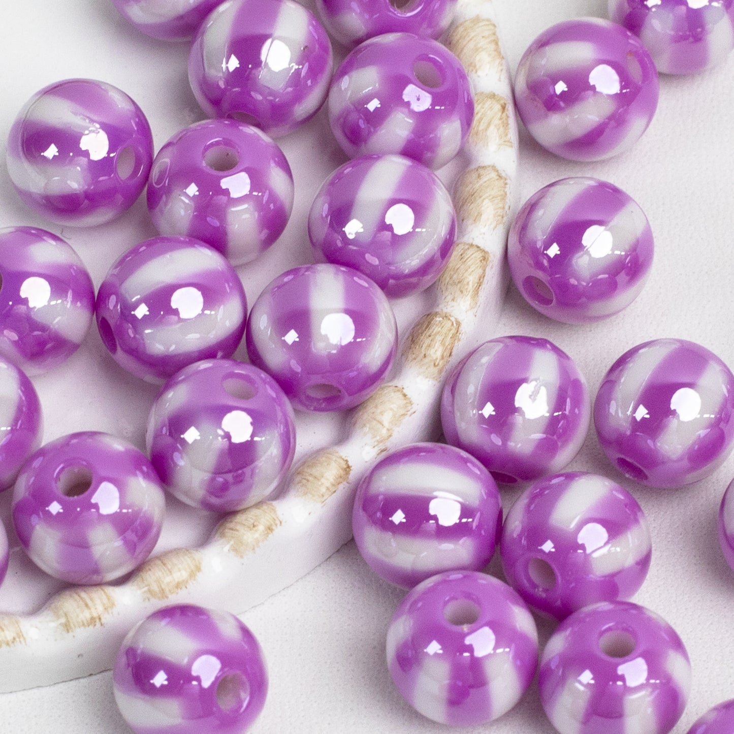 12mm Electroplated Circus Color Mix Acrylic Beads Picture color-12 12mm by Acrijoy