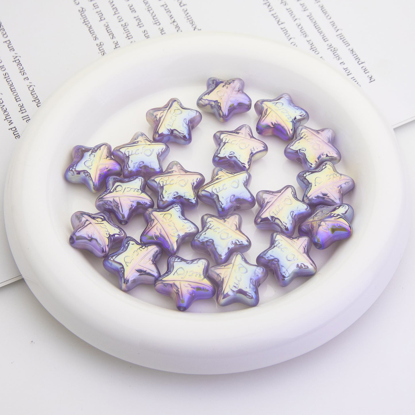 Moonlight Wish Star Acrylic Beads