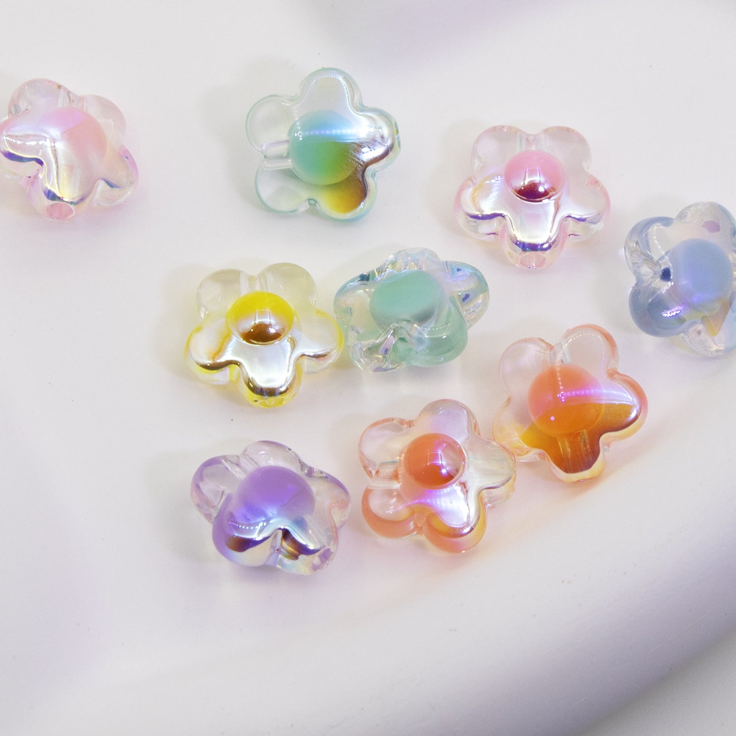 Moonlight Floating Effect Electroplated Beads