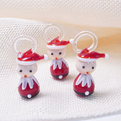 Festive Christmas Tree and Wreath Glass Beads Santa Claus by Acrijoy