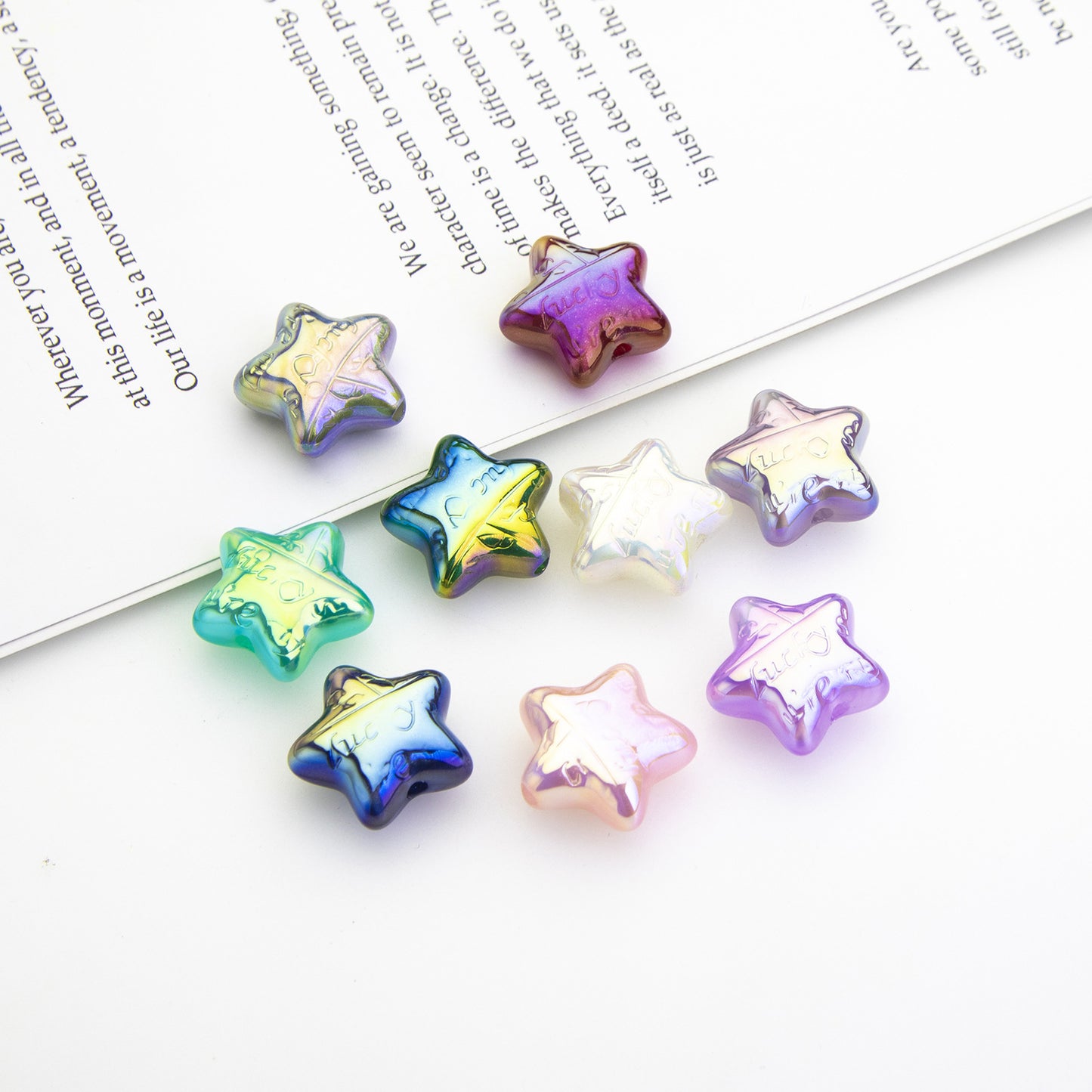 Moonlight Wish Star Acrylic Beads