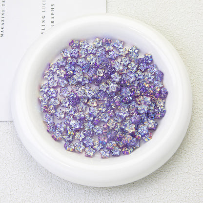 Lavender Moonlight Electroplated Acrylic Beads