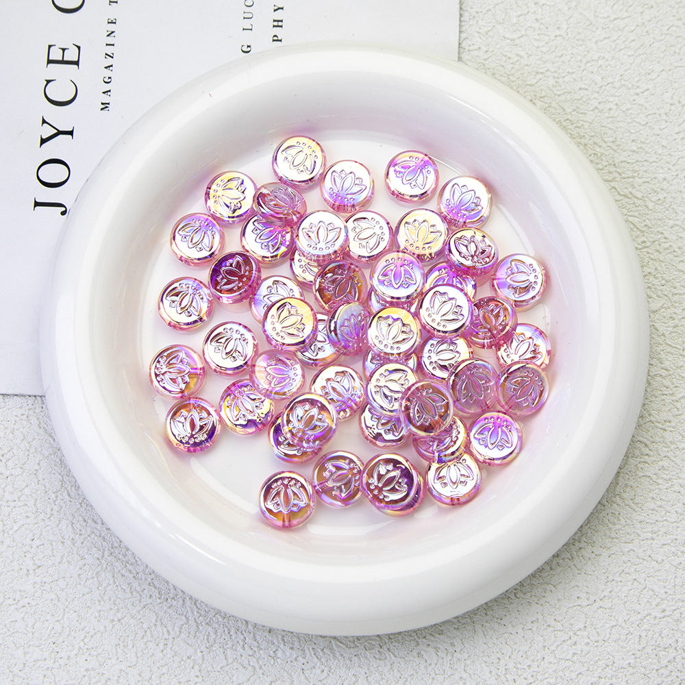 Pink Moonlight Acrylic Beads
