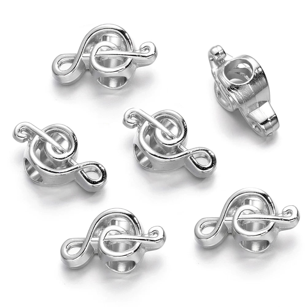 Large Hole Pearlescent Acrylic Spacer Beads 31 Silver 50 by Acrijoy