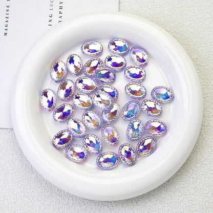 Lavender Moonlight Electroplated Acrylic Beads