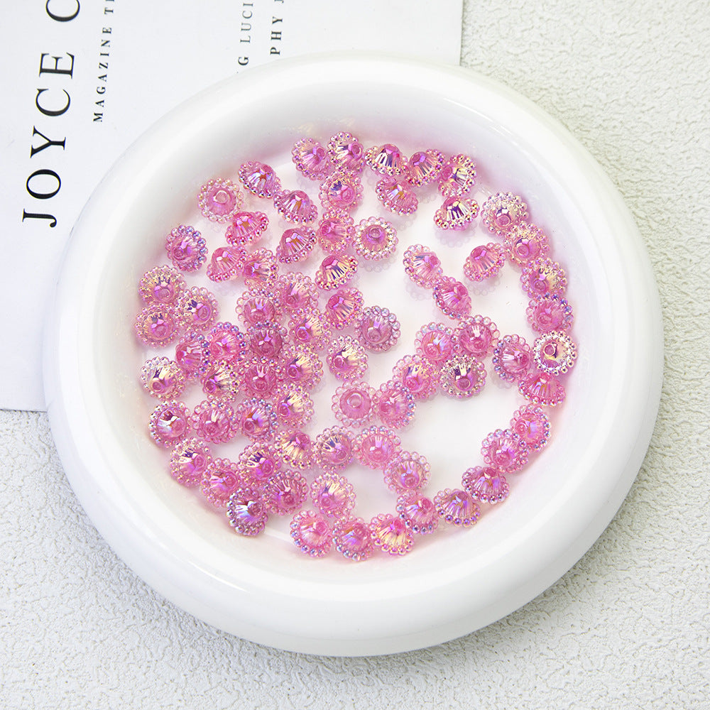Pink Moonlight Acrylic Beads