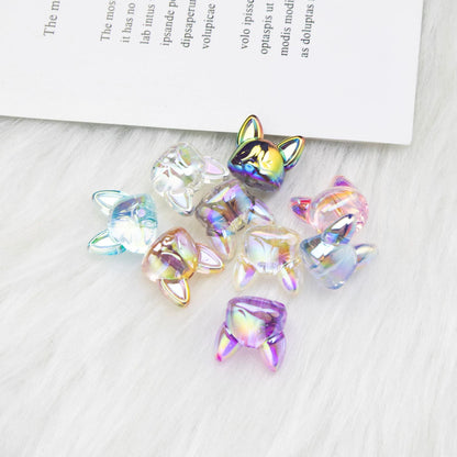 Transparent Acrylic Corgi Beads