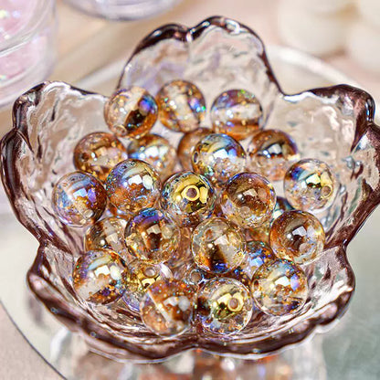 Gradient Color Gold Foil Glass Beads Picture color-04 by Acrijoy