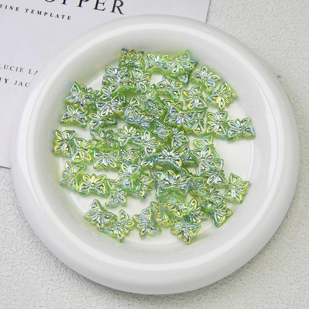 Moonlight Silver Electroplated Acrylic Beads