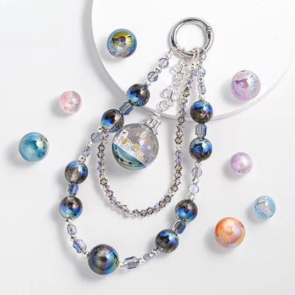 Vintage Frosted Acrylic Beads Gold Traced Pattern by Acrijoy