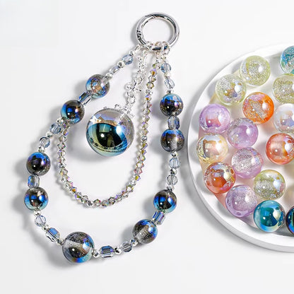 Vintage Frosted Acrylic Beads Gold Traced Pattern by Acrijoy